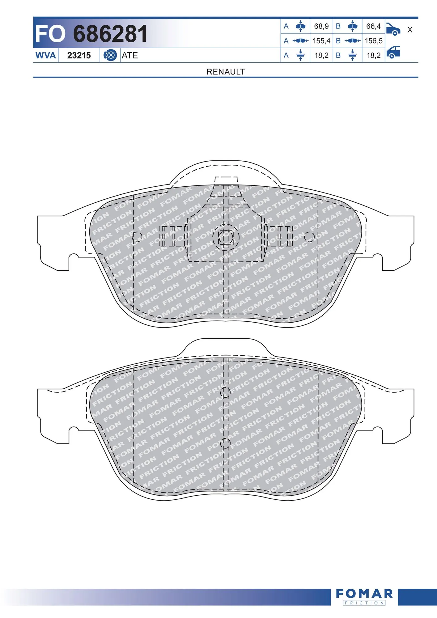 Brake Pad Set, disc brake